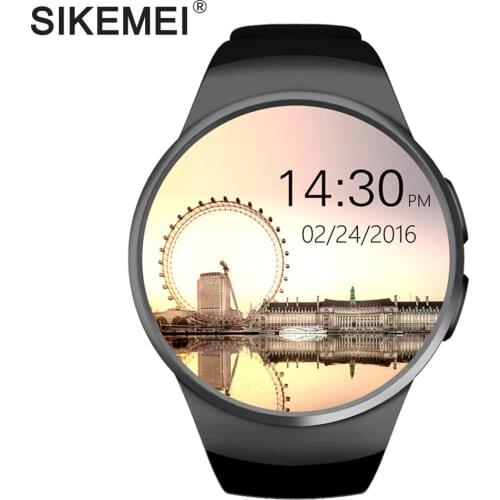 SIKEMEI SIM Smart Watch Phone Bluetooth Sport Smartwatch KW18 Touch Full Screen Support Heart Rate for iPhone iOS Android Xiaomi