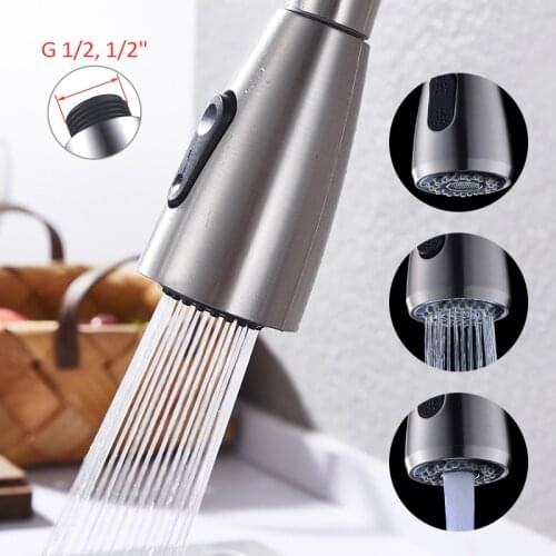 Kitchen Bathroom Faucet Pull Out Shower Head Water Faucets Spray Replacement Head Sprinkler Filter Nozzle Saving Shower