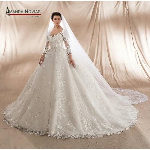 100% Real Photos Wedding Dress Factory Custom Made Luxury Wedding Dress New