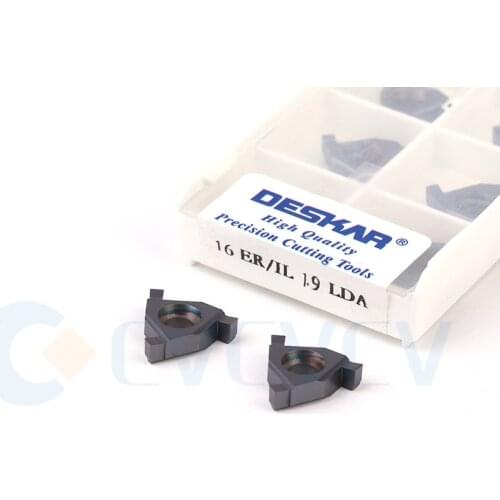 16ER/IL 0.8 LDA 0.9 1.2 1.3 1.4 1.5 1.6 1.7 1.8 1.9 CNC Lathe Thread Turning Tool Blade Carbide insert Flat-mount Shallow Groove