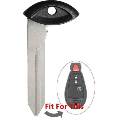 Smart Emergency Insert Uncut Key Blade Blank For Chrysler Dodge Jeep Fobik Same as 68029829AB