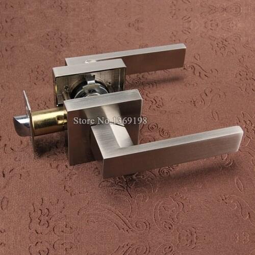 High Quality Stainless Steel Privacy Door Lock Entry Passage Door Lever Lock Fire Door Aisle Lock Background Door Handle Lock