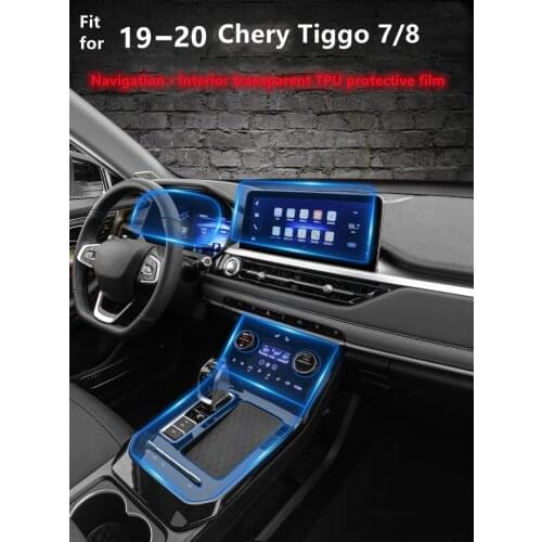 Lsrtw TPU Car Gear Dashboard Gps Navigation Screen Film Protective Sticker for Chery Tiggo 7 7pro 8 2019 2020 2021 Anti-scratch
