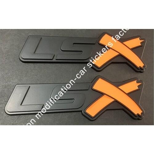 Yellow, red, black, chrome LSX Trunk Emblems Badge for Camaro Corvette LS SS Silverado