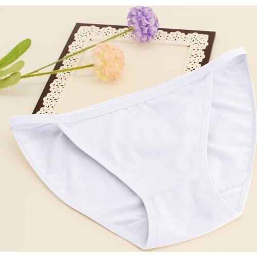 Panties Women Cotton High Waist Briefs Female Girls Underwear String Nude Beige Color Invisible Gymnastic Dance Underpants