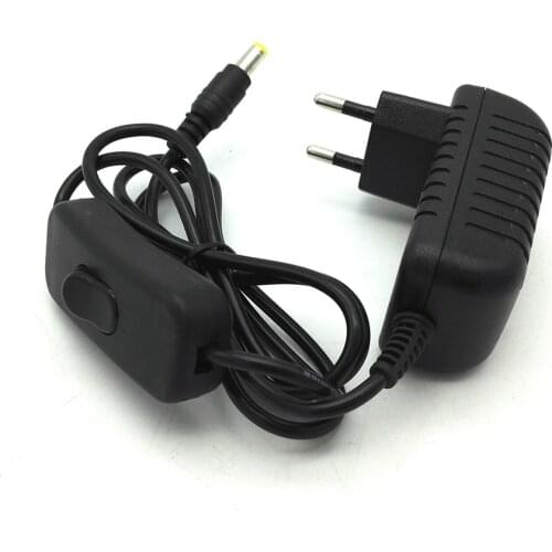 12V 1A Power Supply AC 100V-240V Converter Adapter DC 12V 1000mA Power Supply 5.5 x 2.1mm with Switch