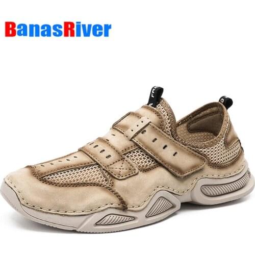 2022 Sneakers Men Shoes Unisex Mesh Breathable Platform Sport Twist Bottom Light Couple Handmade Walking Driving Outdoor Driving