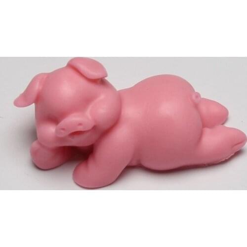 3D Silicone Cake Mold Pig Shape Handmade Fondant Soap Mold For Decorating Kitchen Accessories