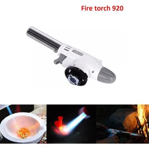 920 Metal Gas Welding Torch Flame Gun Ignition Lighter Butane Portable Camping For Hiking DropShip