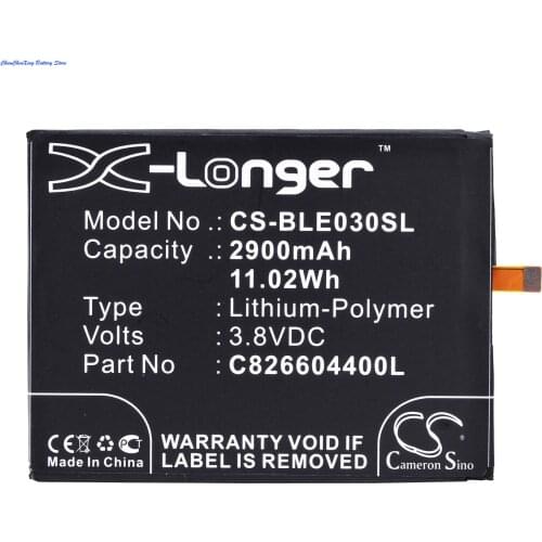 Cameron Sino 2900mAh Battery C826604400L for BLU E010Q, E030US, Energy X, Energy X Plus, BP-401B for BOWAY U11