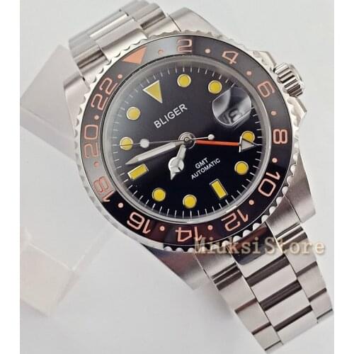 40mm GMT Wristwatch Luminous nouvelle automatic mens mode faux chronographe Classique pour Cristaux Montres montre Cadea