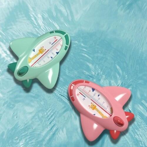 Baby Bath Thermometer with Cold & Hot Indicator 0-50℃ Cute Plane Thermometer Kids' Bathroom Water Thermal Sensor
