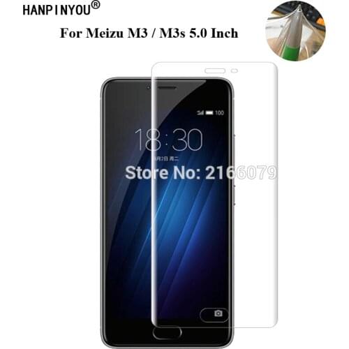 For Meizu M3 / M3s 5.0" Soft TPU Front Full Cover Screen Protector Transparent Protective Film + Clean Tools