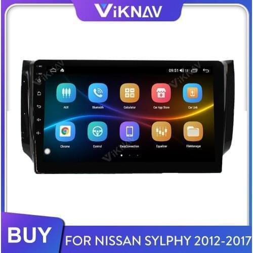 For nissan sylphy 2012 2013 2014 2015 2016 2017 android car radio tape recorder multimedia player gps navigation 6gb+128gb