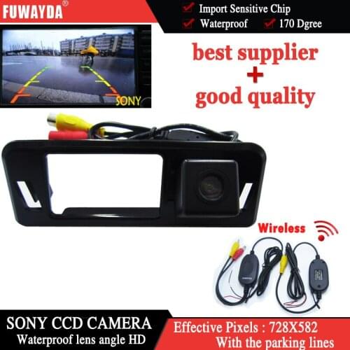 FUWAYDA Wireless FOR SONY CCD Sensor Special Car Rear View Mirror Image DVD GPS NAV Kit CAMERA for Subaru XV With Guide Line HD