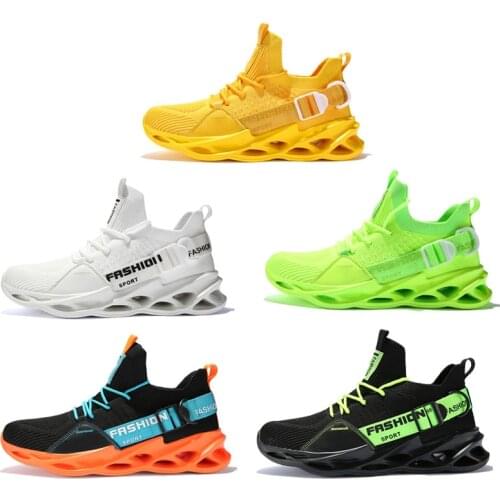 New Sneakers Men Mesh Breathable Running Sport Shoes Unisex Light Soft Thick Sole Hole Couple Shoe Athletic Sneakers Women Shoes