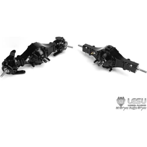 LESU 4X4 Metal Front Rear Axle Differential Lock For 1/14 Scale DIY Tamiya RC Tractor Truck Model TH02067-SMT5