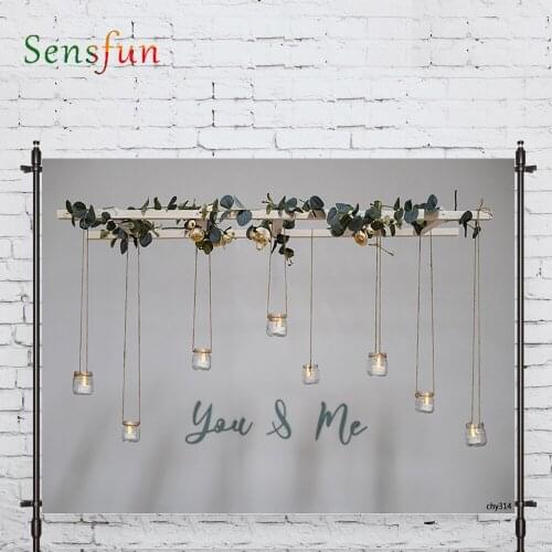 LEVOO Photography Studio Light Post Plant Romantic You And Me New Born Photography Backdrop Camera Fotografica