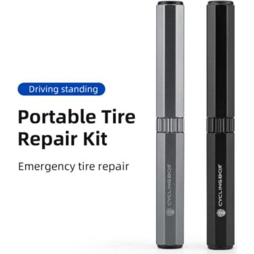 Mini Portable Bicycle Tools Repair Tubeless Bicycle Tire Rubber Stripes Tire Maintenance Tool Tyre Drill Puncture Sealant