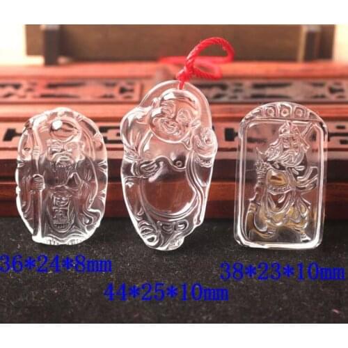 Natural white Crystal guan big belly Buddha laugh Buddha cloth buddha Dragon card birthday man pendant male and female