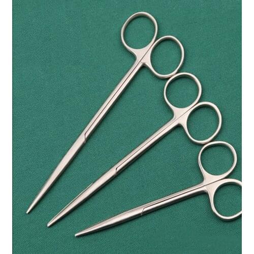 Nose Comprehensive Surgery Scissors Stainless Steel Blunt Scissors Double Eyelid Rhinoplasty Surgery Tools Round Head Straight C