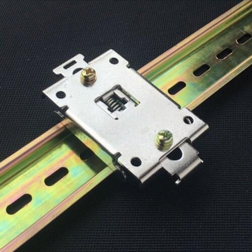 OOTDTY 3pcs single phase SSR 35MM DIN rail fixed solid state relay clip clamp with 2 mounting screws