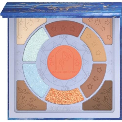 Adventure Planet Multi-Purpose Face Makeup Palette Matte Sequins Eye Shadow Natural Color Blush Highlight Powder Brighten Face