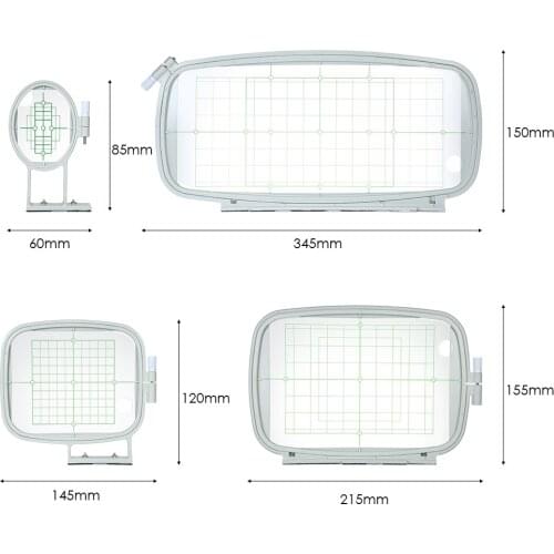 Embroidery Machine Hoop Frame Set Sew Tech Hoops Sewing Machine Accessories for Brother PE-700 PE-780D Innovis 1000 Babylock