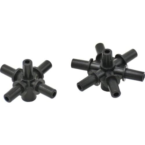 6mm 5-way water splitter 7-way Garden Water sprinkler Connectors Multiple Joint Hose Splitters Garden Irrigation Accessories 10p