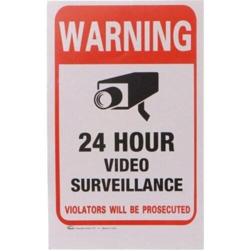 NEW Hot 1/5pcs Waterproof Sunscreen PVC Home CCTV Video Surveillance Security Camera Alarm Sticker Warning Decal Signs 2020