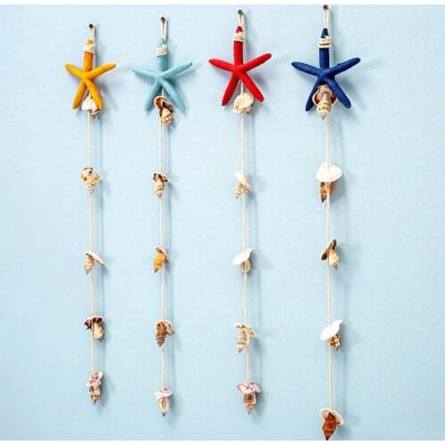 1pcs Driftwood seahorse starfish pendant home hanging Mediterranean style Decoration pendant for DIY display wall Decor