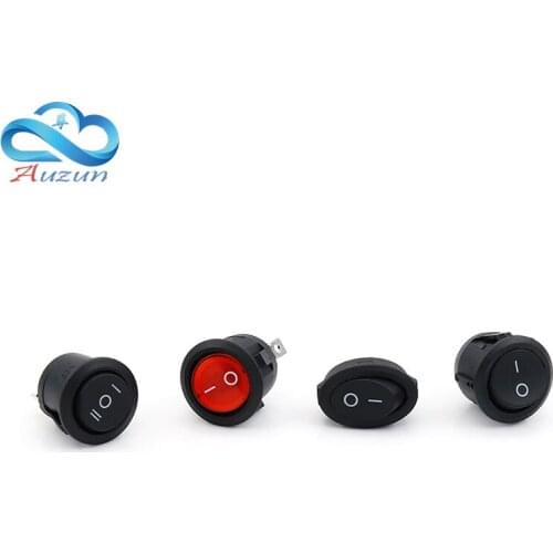 Ten Boat switch Kcd1 opening 20 mm black 2 files 3-speed rocker switch with lights without lights car modified thumb switch