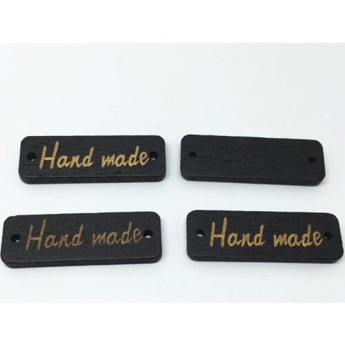 1000pcs 10x30mm Square Black Wood Handmade Connectors Embellishments Crafts Wedding Chips Cardmaking Scrapbook
