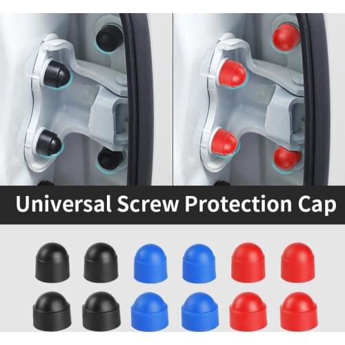 16pcs Plastic Metric Dome Bolts Nuts Head Caps Cover for Honda Mazda Ms Nismo Chevrolet Corvette Screws Car Accessories