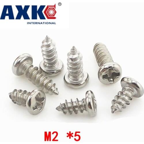 2019 Parafuso Screws For Laptops 200pcs Micro Phillips Self-tapping Screws Miniature Yuan Head Tapping Electronic Small M2 *5