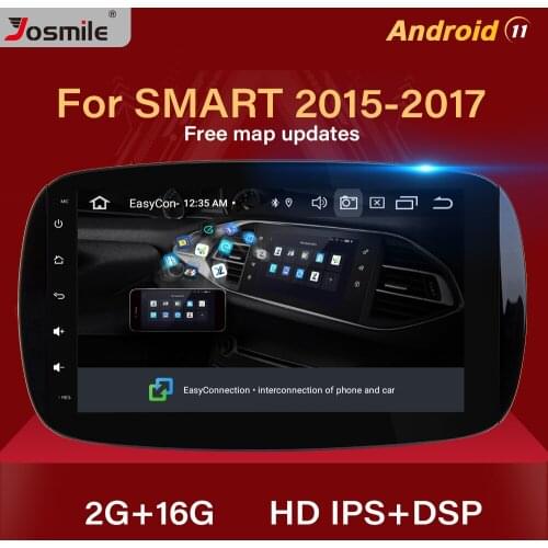 DSP 1 din Android 11 Car Multimedia Player For Mercedes Smart Fortwo 2015 2016 2017 Radio GPS Navigation Stereo Audio Head Unit