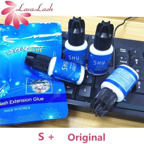 Free Shipping 4 Bottle/lot eyebrow and eyelash extensions Original sky glue adhesive S+ type,5ml Black Cap,volume eyelashes glue