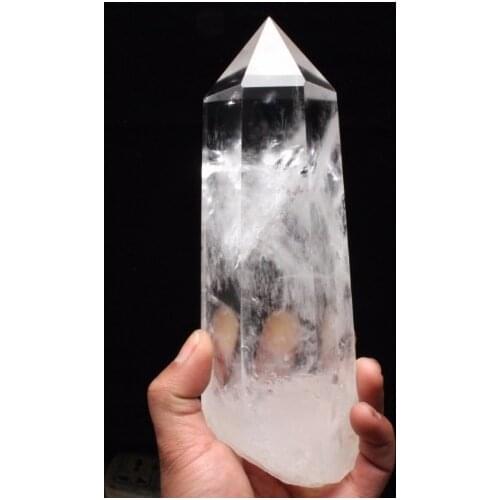 Large Clear Lemurian Seed Quartz Natural Point Cluster Crystal Rough Healing