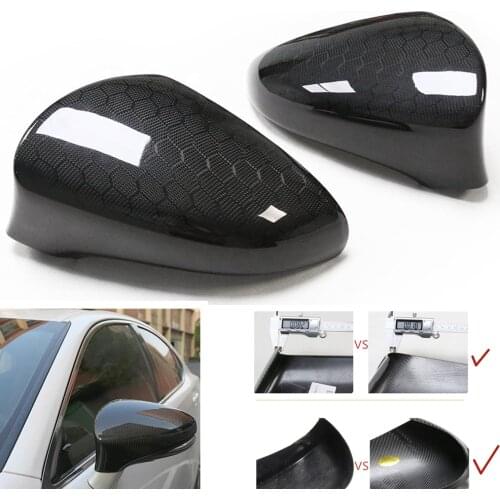 Honeycomb Carbon Fiber Side Mirror Cover For Lexus IS200t IS250 IS350 2013-2019 Car Exterior Rear View Case Rearview Casing Cap