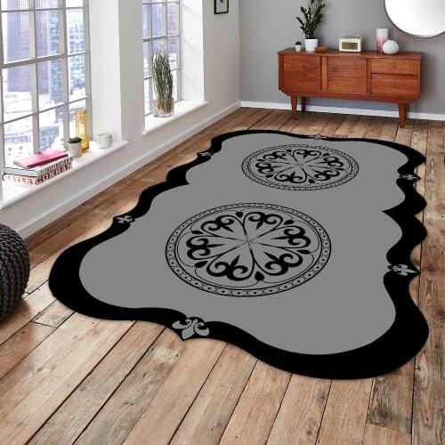 L03 Decorative Carpet Non-Slip Base Rug Fabric Kitchen Livingroom Accessory Modern Original bedroom decor living room home