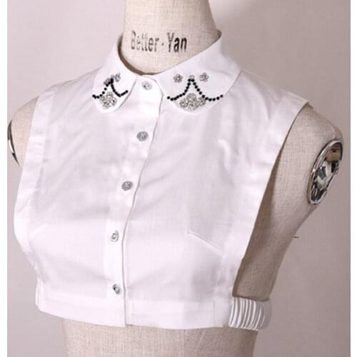 Decorative lady wild fake collar shirt spring decoration star collar sweater decorated collar wild hollow denim shirt collar