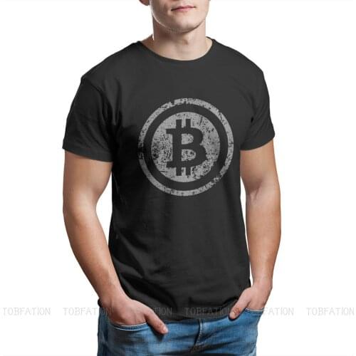Bitcoin T-shirt Mens Printed Clothing Cool Design Harajuku T-shirt Polyester Material Fine Plain Fabric Print 2021 Edition