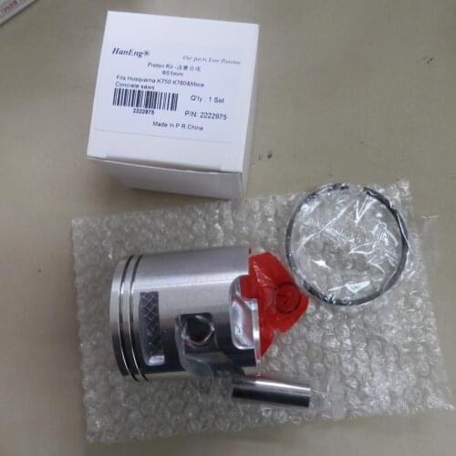 K750 PISTON KIT 51MM FOR PARTNER HUSQVARNA K760 12" 14" CONCRETE CUTOFF SAWS CYLINDER AY ZYLINDER RING PIN CLIPS FREE SHIPPING