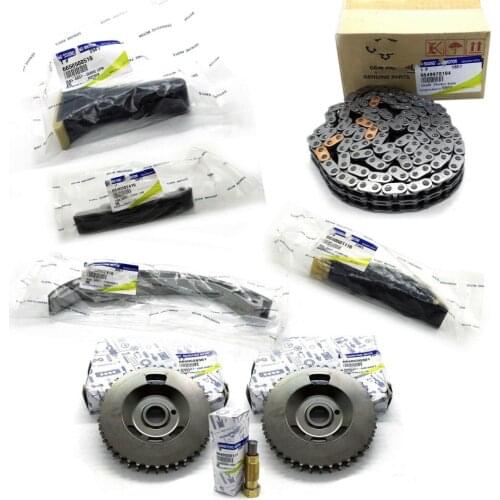 Chain Tensioner Assy Timing chain Timing baffle Camshaft sprocket 8PCS for SSANGYONG Actyon Kyron 2.0 XDI
