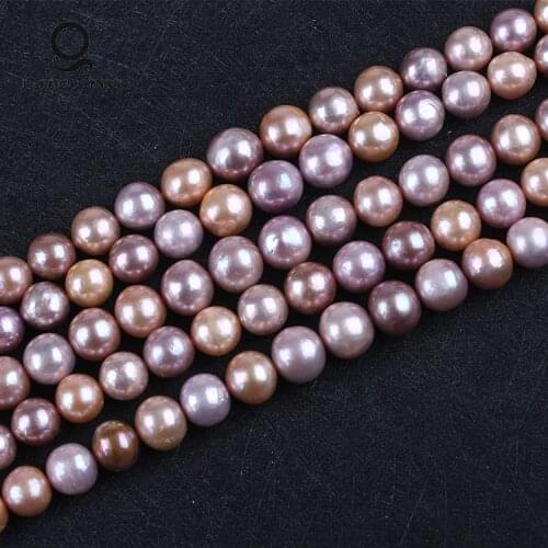 12-16mm 16" Natural Color Near Round Edison Shape Baroque Freshwater Pearl Strands String