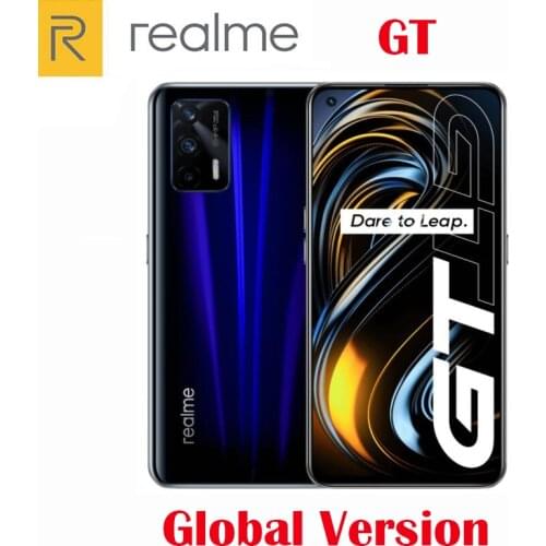 [World Premiere] Realme GT 5G Cell Phone Global Version Qualcomm Snapdragon 888 65W SuperDart Charge 120Hz AMOLED NFC Pre Order