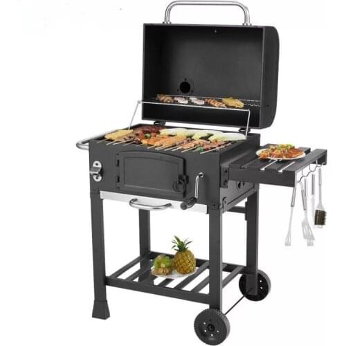 By railway or sea is door to door Outdoor charcoal BBQ grill ,multifunction BBQ grill,outdoor charcoal BBQ grill