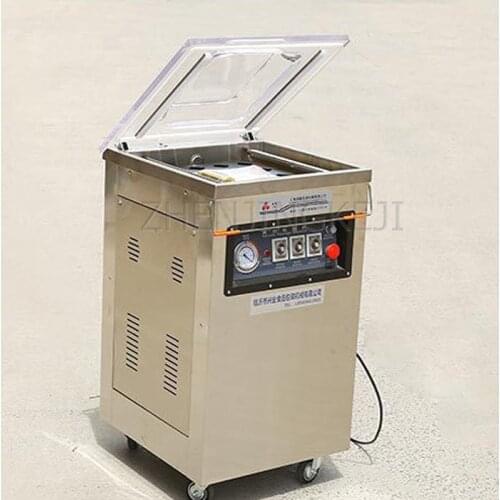 Single Chamber Vacuum Machine 220V/800W Food Packaging Equipment Tools Automatic Vacuum Sealing Double Warehouse Operation