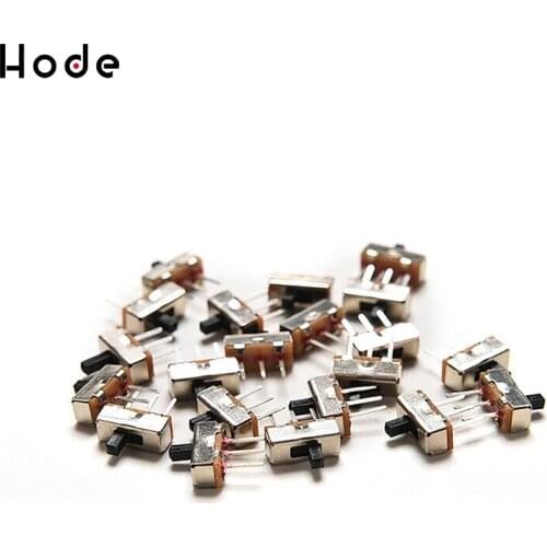 100pcs SS12D00G4 SPDT 1P2T 2 Position 3 Pin PCB Panel Vertical Slide Switch