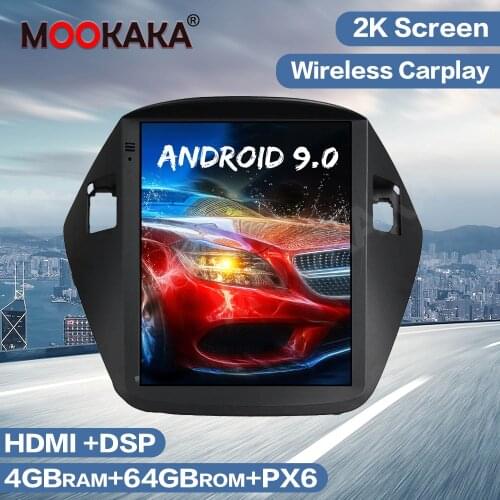 Tesla Style Android 9.0 PX6 4GB 64GB Car Radio Player GPS Navigation For Hyundai IX35 2009-2016 Audio Multimedia Auto Stereo HD
